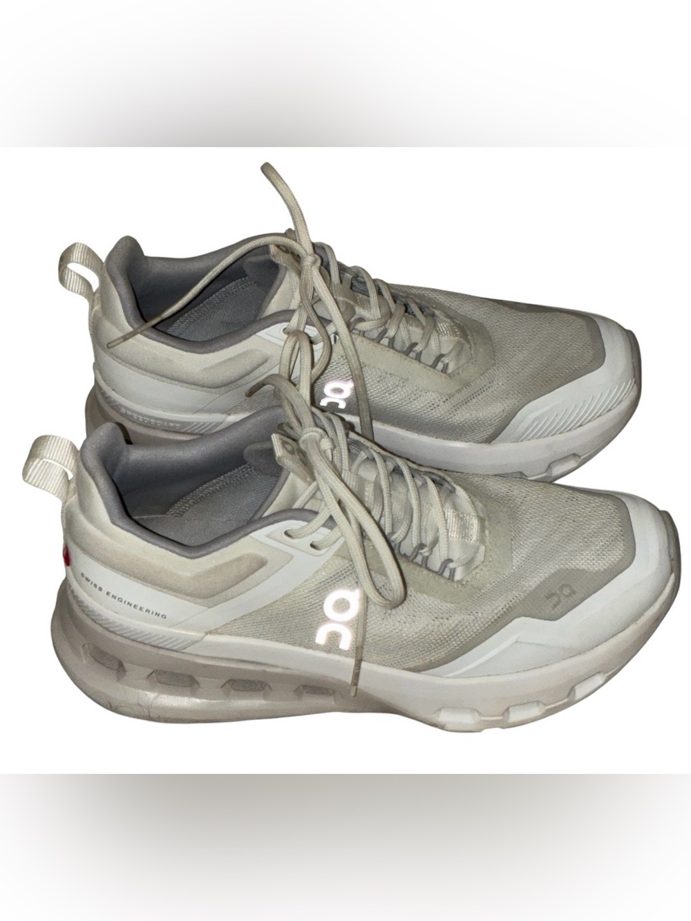 On Running Cloudnova X Lace-Up Sneakers White/Glacier. Sz 5.5